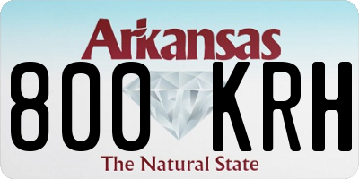 AR license plate 800KRH