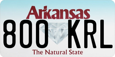 AR license plate 800KRL