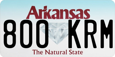 AR license plate 800KRM