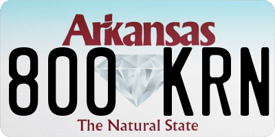 AR license plate 800KRN