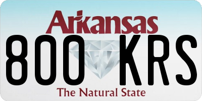 AR license plate 800KRS