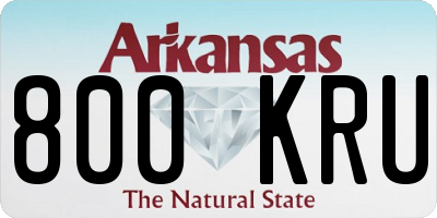 AR license plate 800KRU