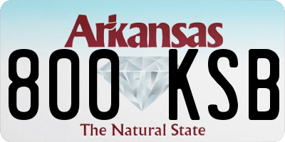 AR license plate 800KSB