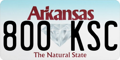 AR license plate 800KSC