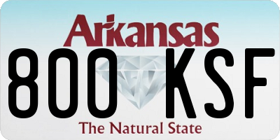 AR license plate 800KSF
