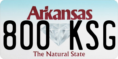 AR license plate 800KSG