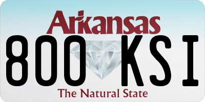 AR license plate 800KSI