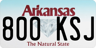 AR license plate 800KSJ