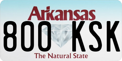 AR license plate 800KSK