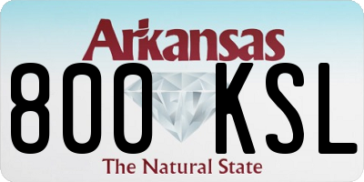 AR license plate 800KSL