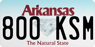 AR license plate 800KSM