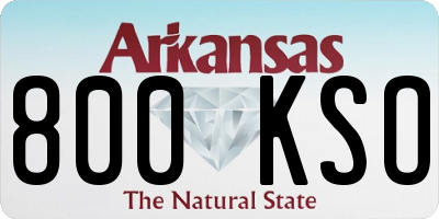 AR license plate 800KSO