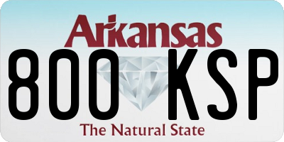 AR license plate 800KSP