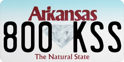 AR license plate 800KSS