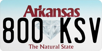 AR license plate 800KSV