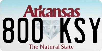 AR license plate 800KSY
