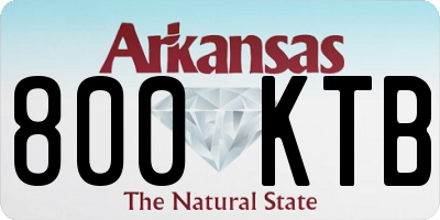 AR license plate 800KTB