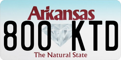 AR license plate 800KTD