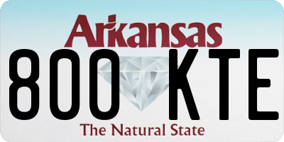AR license plate 800KTE