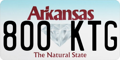 AR license plate 800KTG