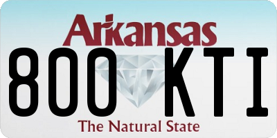 AR license plate 800KTI