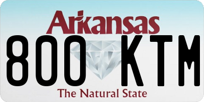 AR license plate 800KTM