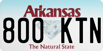 AR license plate 800KTN