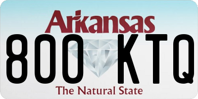 AR license plate 800KTQ