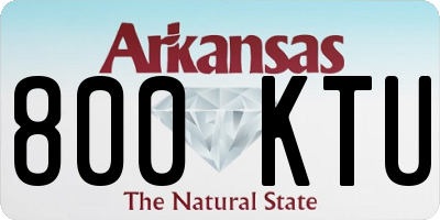 AR license plate 800KTU