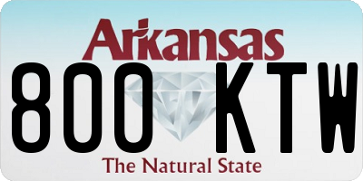 AR license plate 800KTW