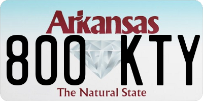 AR license plate 800KTY