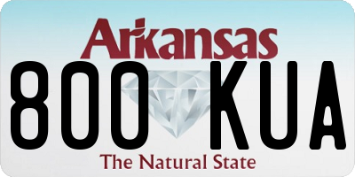 AR license plate 800KUA