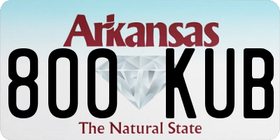 AR license plate 800KUB