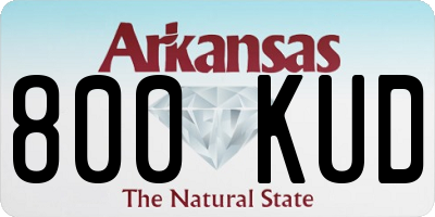 AR license plate 800KUD