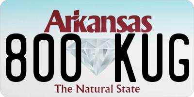 AR license plate 800KUG