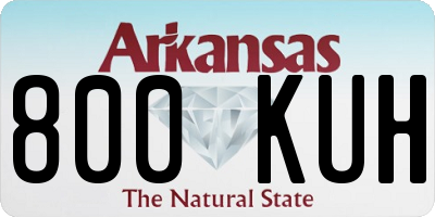 AR license plate 800KUH