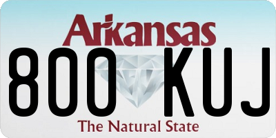 AR license plate 800KUJ