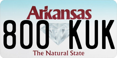 AR license plate 800KUK