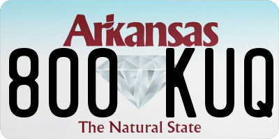 AR license plate 800KUQ