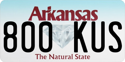 AR license plate 800KUS
