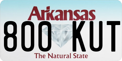 AR license plate 800KUT