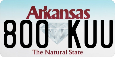 AR license plate 800KUU