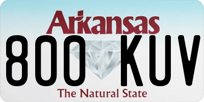 AR license plate 800KUV