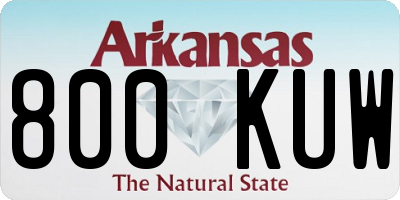 AR license plate 800KUW