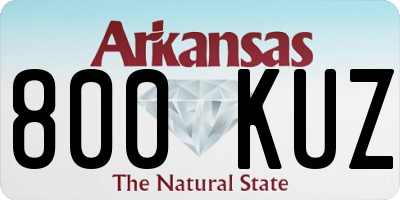 AR license plate 800KUZ