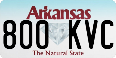 AR license plate 800KVC