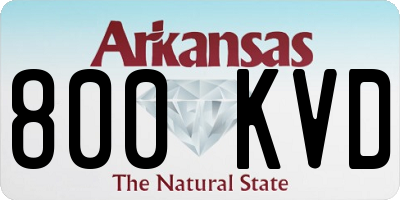 AR license plate 800KVD