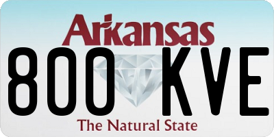 AR license plate 800KVE