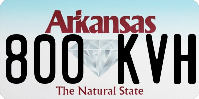 AR license plate 800KVH