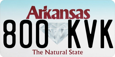 AR license plate 800KVK